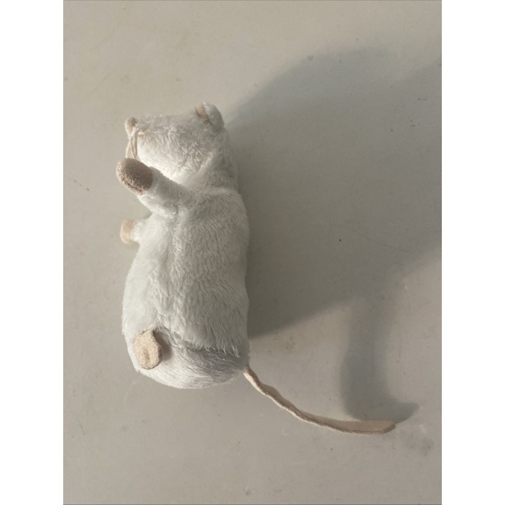 IKEA White Rat Plush Mouse Stuffed Doll Embroidered Sewn Gosig Mus Mini 4.5" - Picture 4 of 8